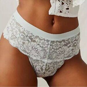 NWT $34 We are HAH (Hot as Hell) Spin me Lace Panty Large Something Blue panties